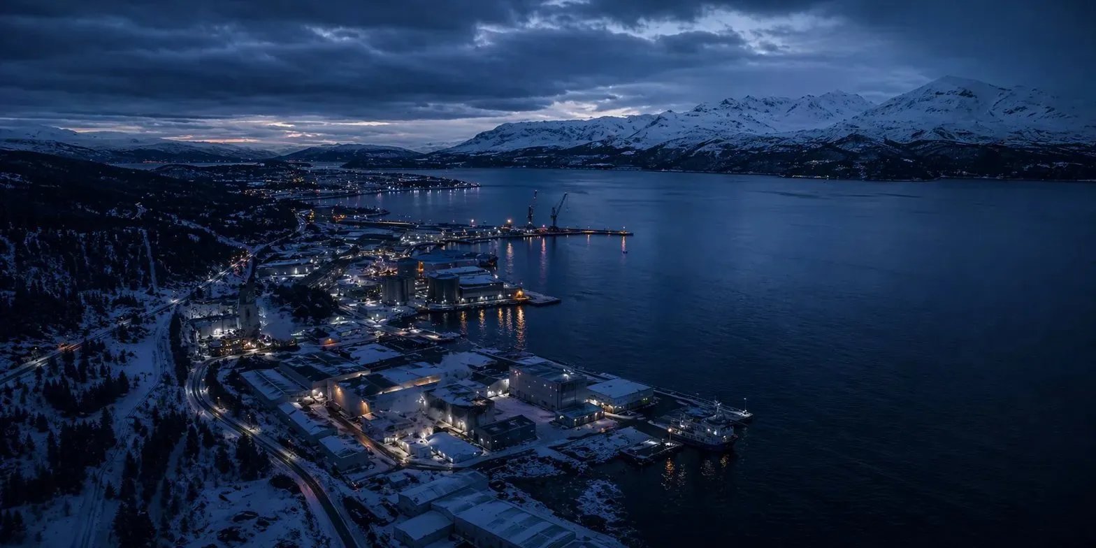 Industrial port in Northern Sweden